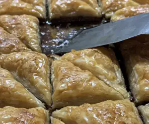 delicious baklava from Cafe Mediterano.